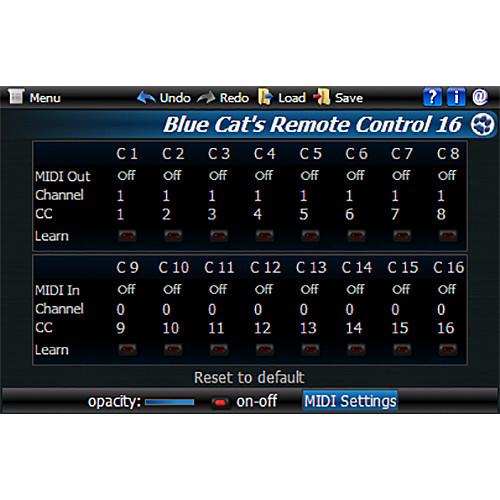 Blue Cat Audio Remote Control Software MIDI Controller