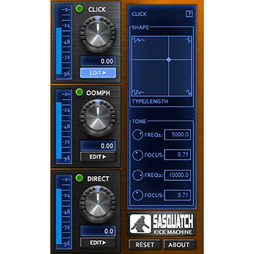 BOZ DIGITAL Sasquatch Kick Machine - Kick Drum Enhancement Plug-In