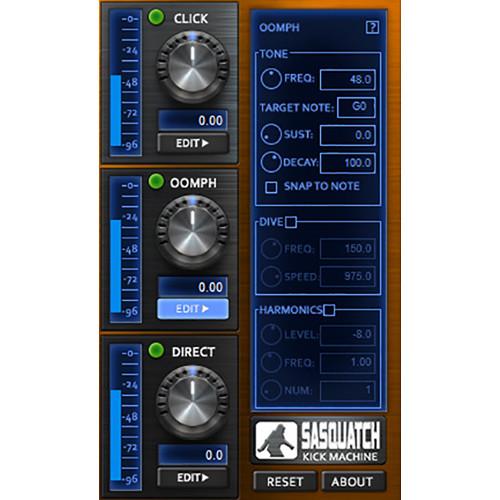 BOZ DIGITAL Sasquatch Kick Machine - Kick Drum Enhancement Plug-In