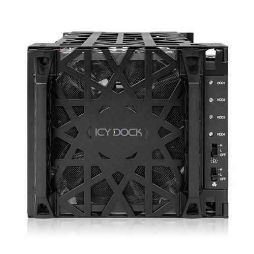 Icy Dock Black Vortex 4-Bay 3.5" SATA Hard Drive Cooler Cage