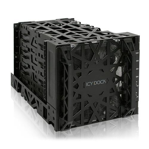 Icy Dock Black Vortex 4-Bay 3.5" SATA Hard Drive Cooler Cage