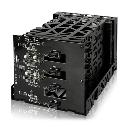 Icy Dock Black Vortex 4-Bay 3.5" SATA Hard Drive Cooler Cage