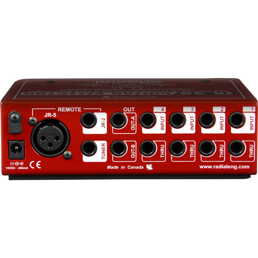 Radial Engineering JX42 Compact Four-Input Guitar Switcher
