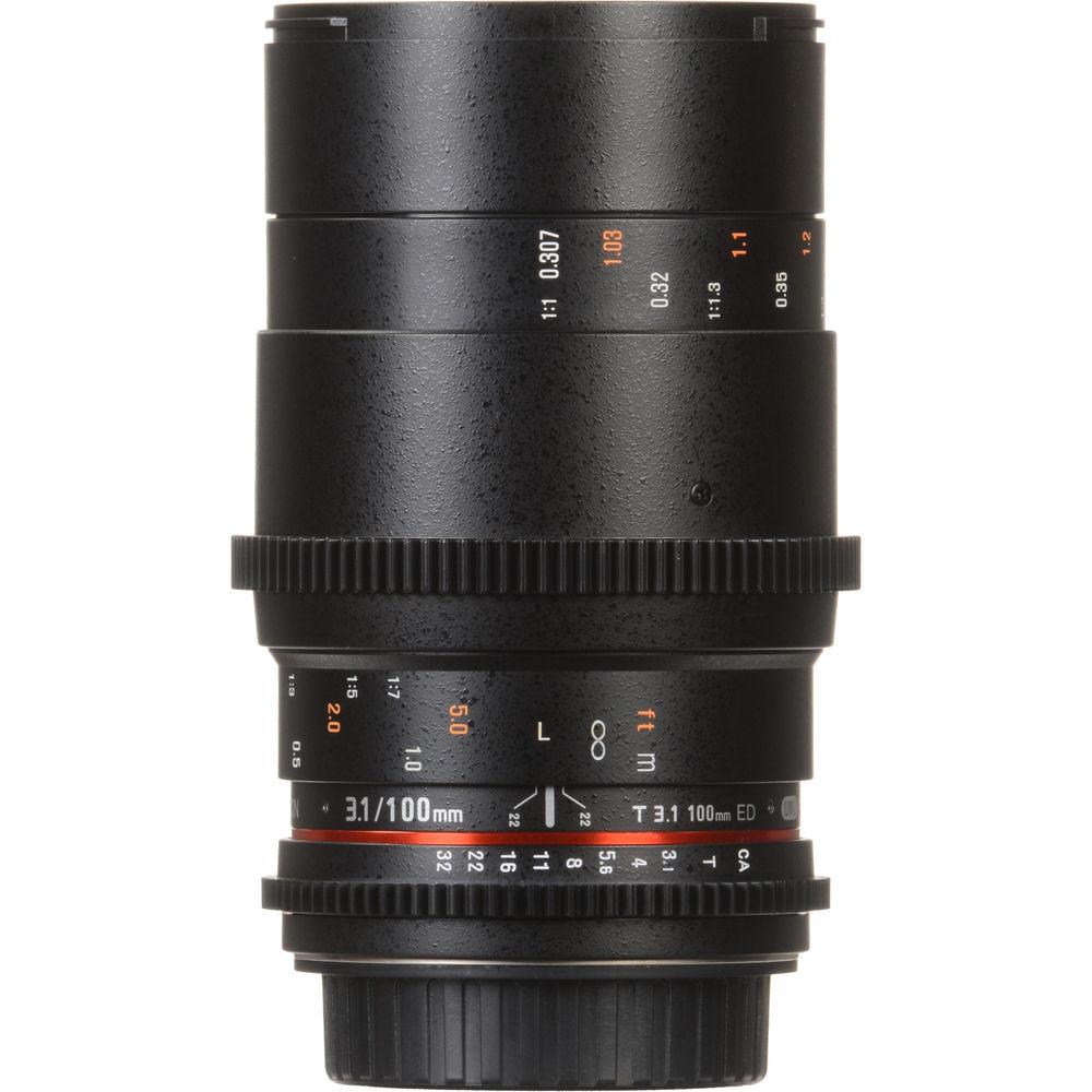 Rokinon 100mm T3.1 Macro Cine DS Lens for Nikon F Mount