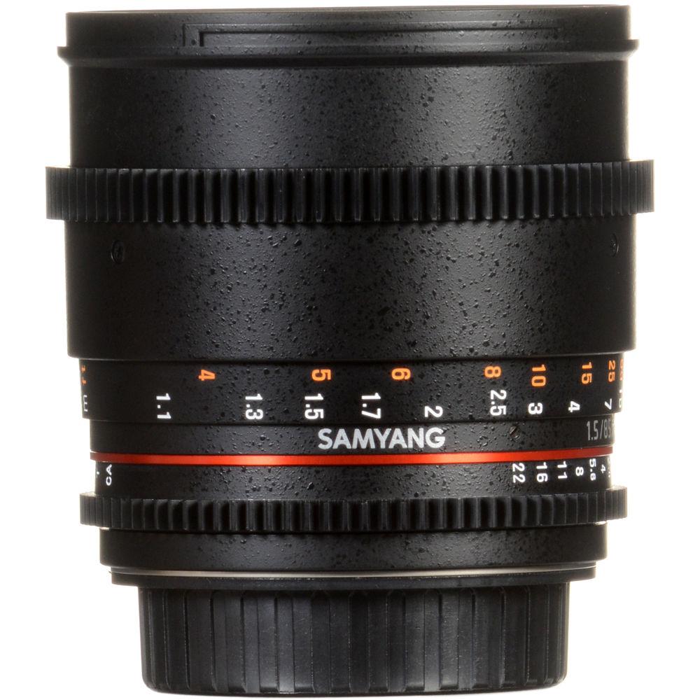 Samyang 85mm T1.5 VDSLRII Cine Lens for Canon EF Mount
