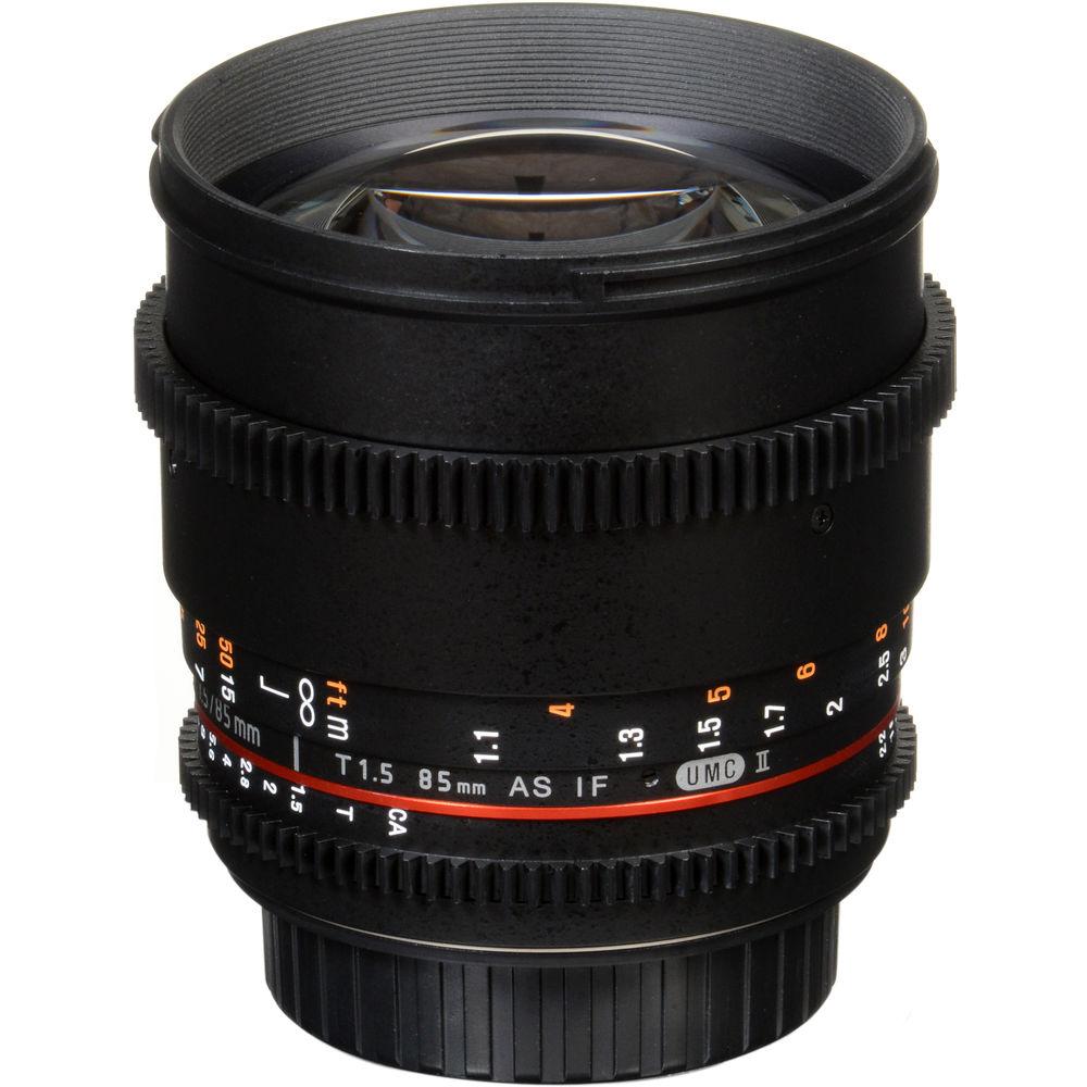 Samyang 85mm T1.5 VDSLRII Cine Lens for Canon EF Mount