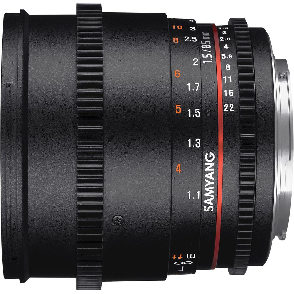 Samyang 85mm T1.5 VDSLRII Cine Lens for Sony Alpha Mount