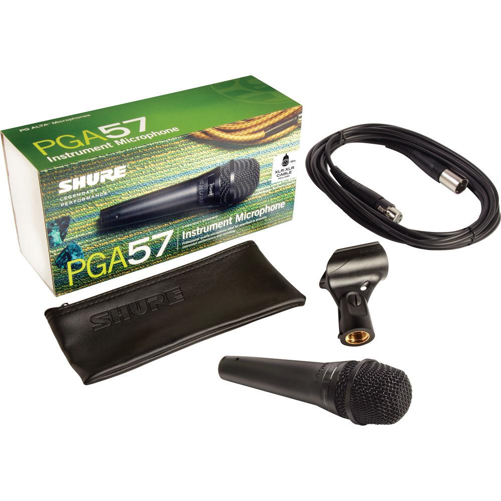 Shure PGA57-XLR Cardioid Dynamic Instrument Microphone with XLR Cable