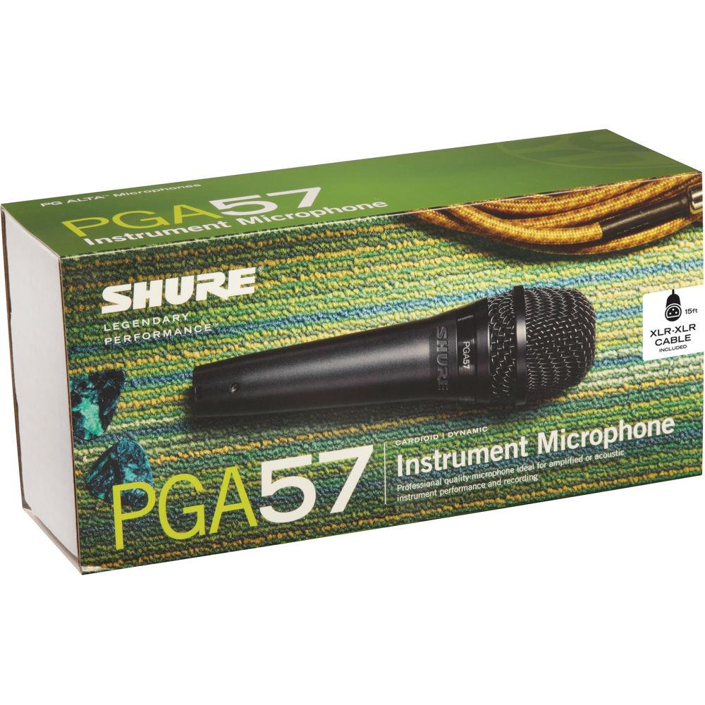 Shure PGA57-XLR Cardioid Dynamic Instrument Microphone with XLR Cable