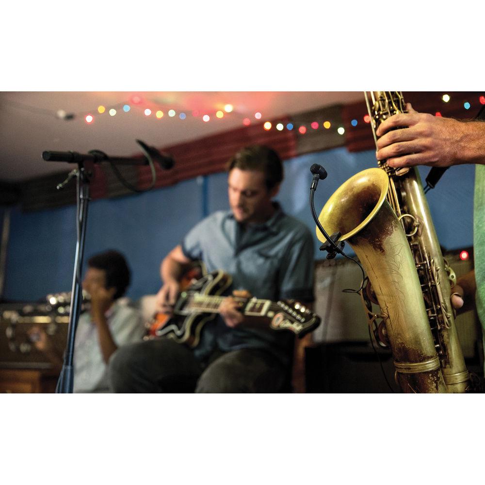 Shure PGA98H-XLR Clip-On Cardioid Condenser Horn Mic with Inline Preamp and Cable