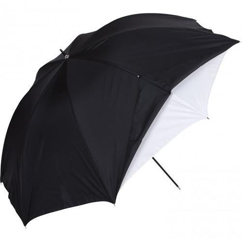 Westcott White Satin Umbrella with Removable Black Cover
