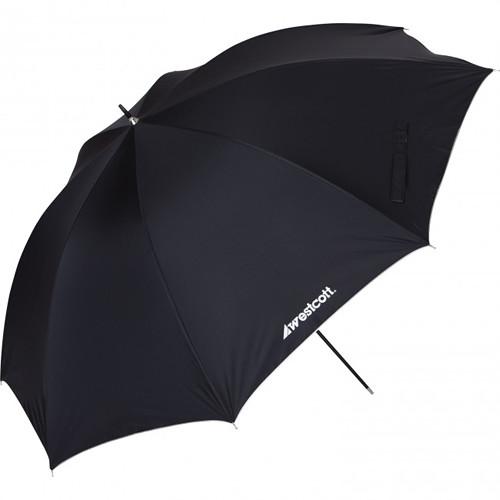 Westcott White Satin Umbrella with Removable Black Cover