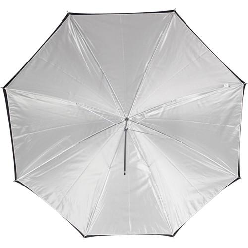 Westcott White Satin Umbrella with Removable Black Cover