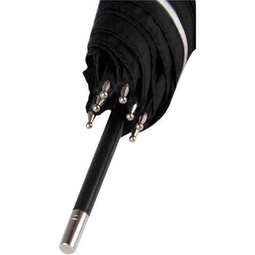 Westcott White Satin Umbrella with Removable Black Cover