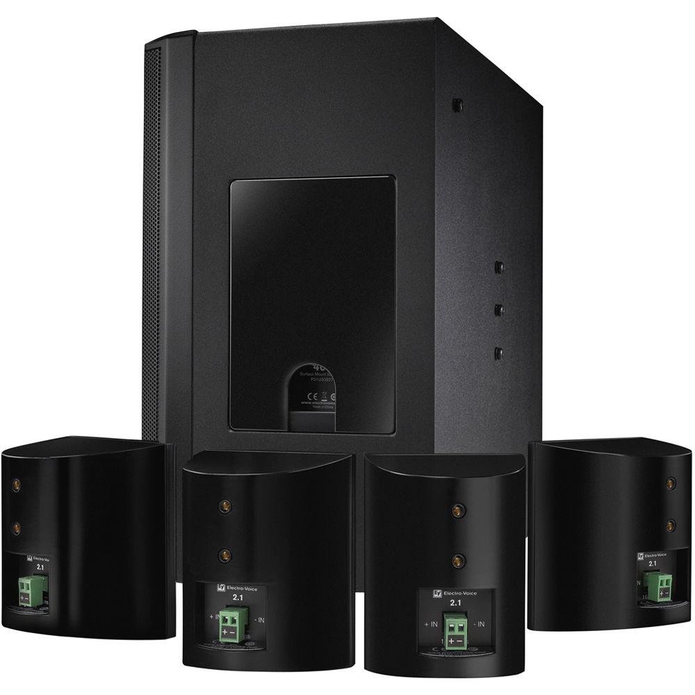 Electro-Voice EVID-S44 One Subwoofer and Four-Satellite Wall Mount Speaker System