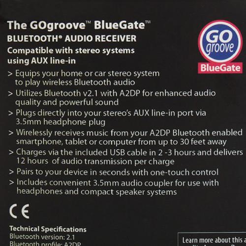 GOgroove BlueGATE Wireless Bluetooth Receiver and Adapter