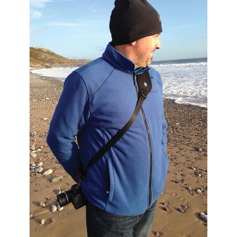 Indigo Marble Padded Neoprene Anti-Slip Sling Camera Strap for Men & Women