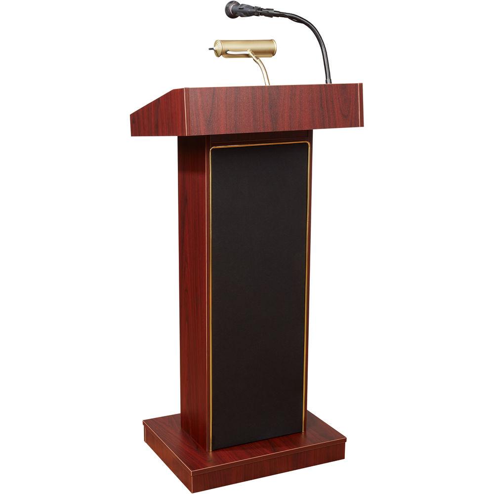 Oklahoma Sound 800X Orator Lectern with LMW-7 Headset Wireless Microphone