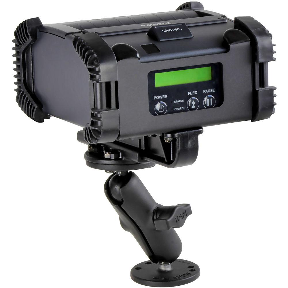 RAM MOUNTS RAM-VPR-105T-B-1 1" Drill-Down Ball Mount System with Printer Cradle for Toshiba EP4
