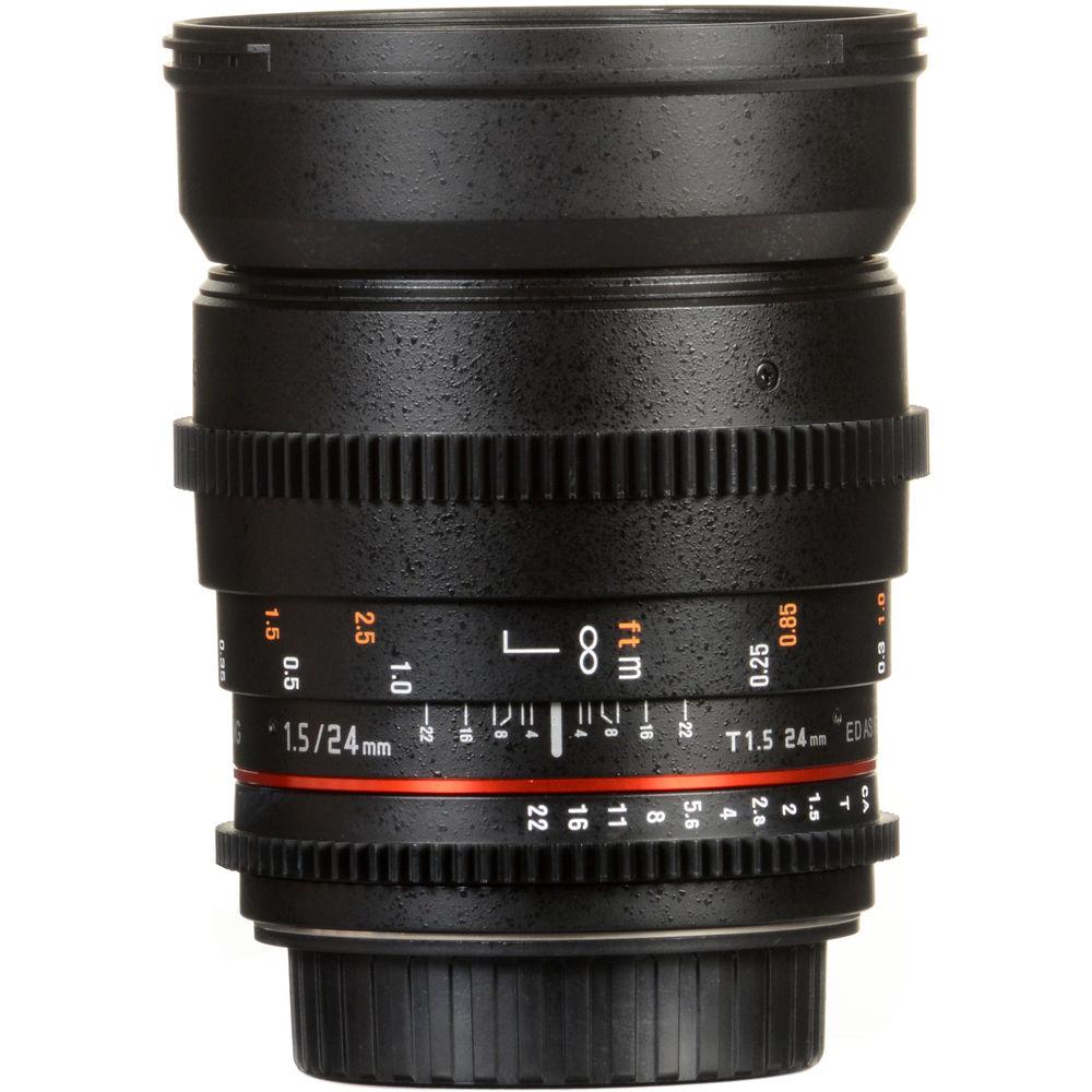 Samyang 24mm T1.5 VDSLRII Cine Lens for Canon EF Mount