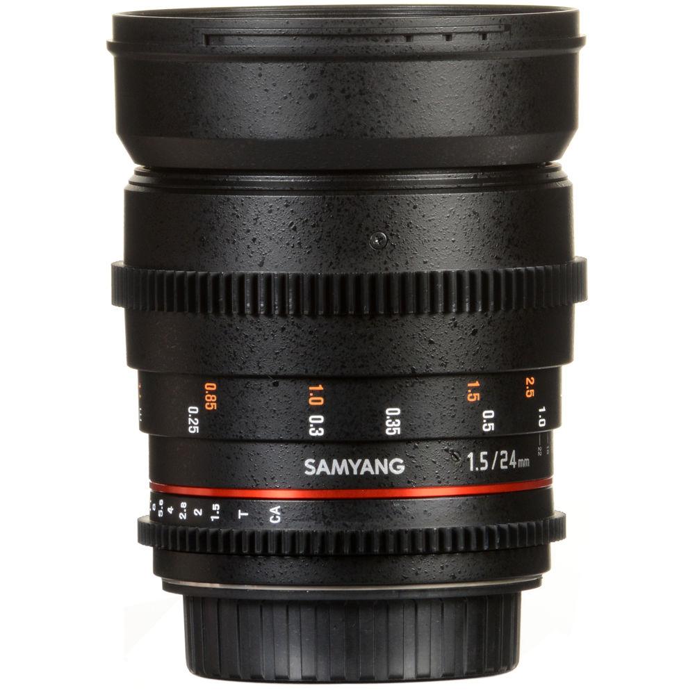 Samyang 24mm T1.5 VDSLRII Cine Lens for Canon EF Mount
