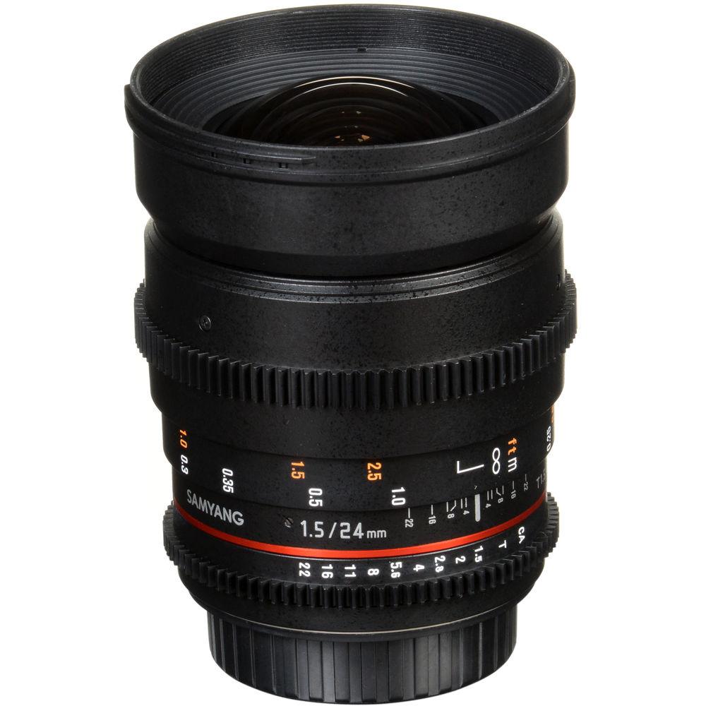 Samyang 24mm T1.5 VDSLRII Cine Lens for Canon EF Mount