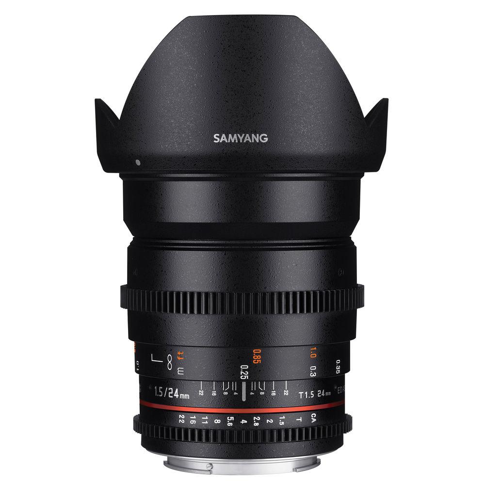 Samyang 24mm T1.5 VDSLRII Cine Lens for Nikon F Mount