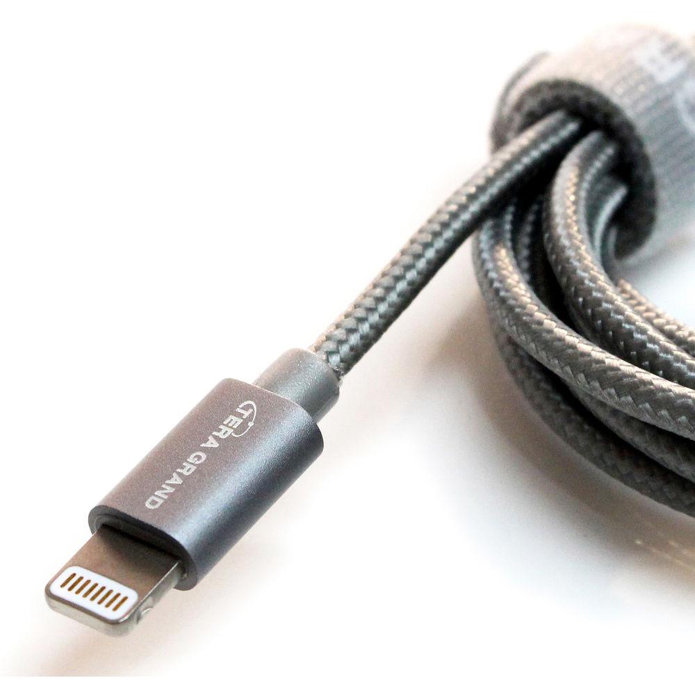 Tera Grand Apple MFi Lightning to USB Sync and Charge Braided Cable