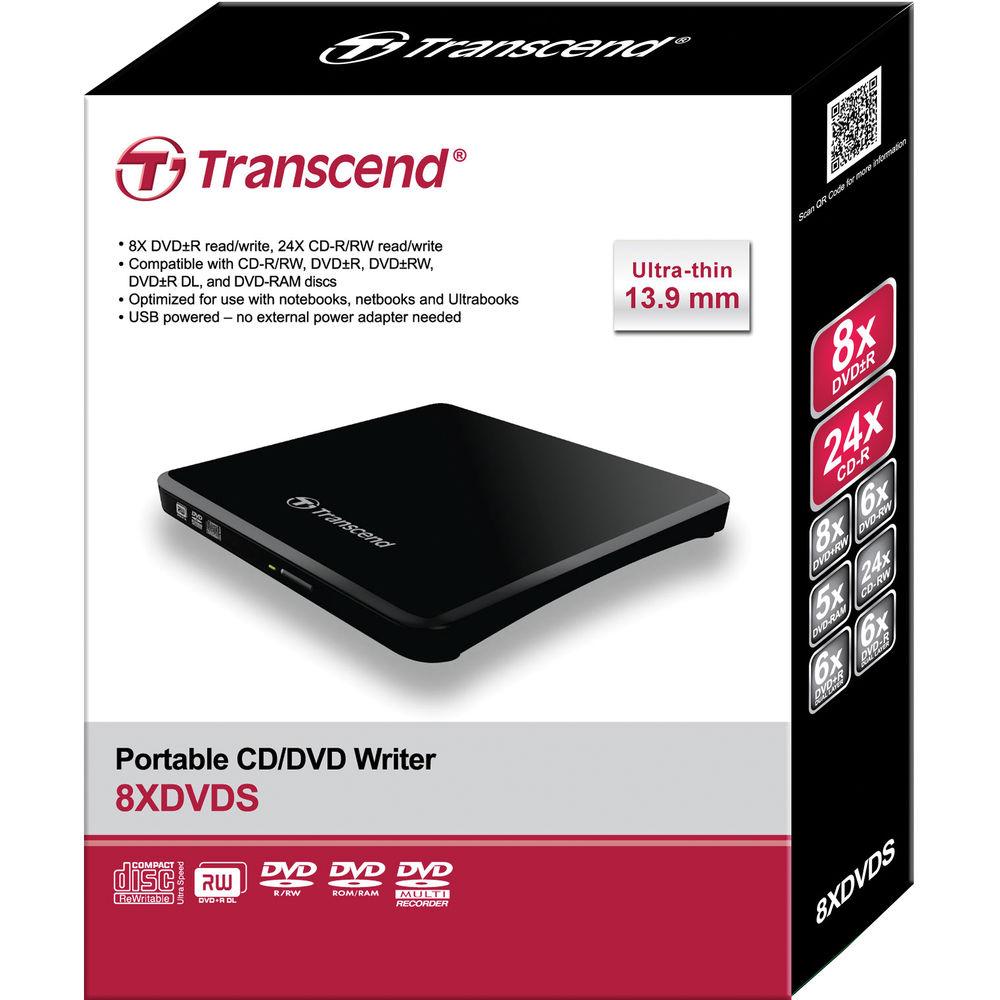 Transcend 8x Portable CD DVD Writer