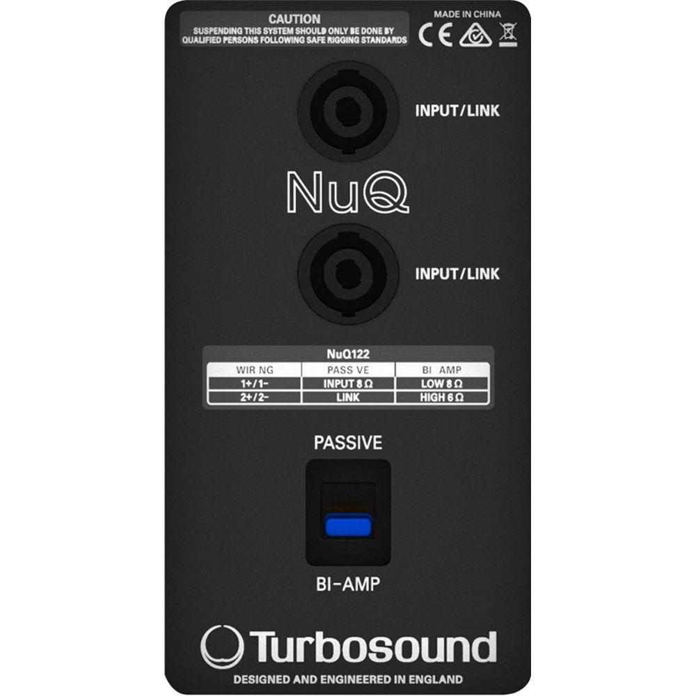 Turbosound NuQ122-WH 2-Way 12" Full-Range Loudspeaker for Portable PA Applications