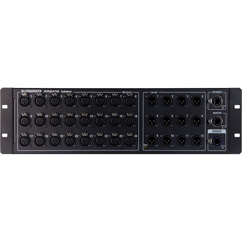Allen & Heath AR2412 24x12 Main Remote Stage Rack for GLD & Qu Mixers