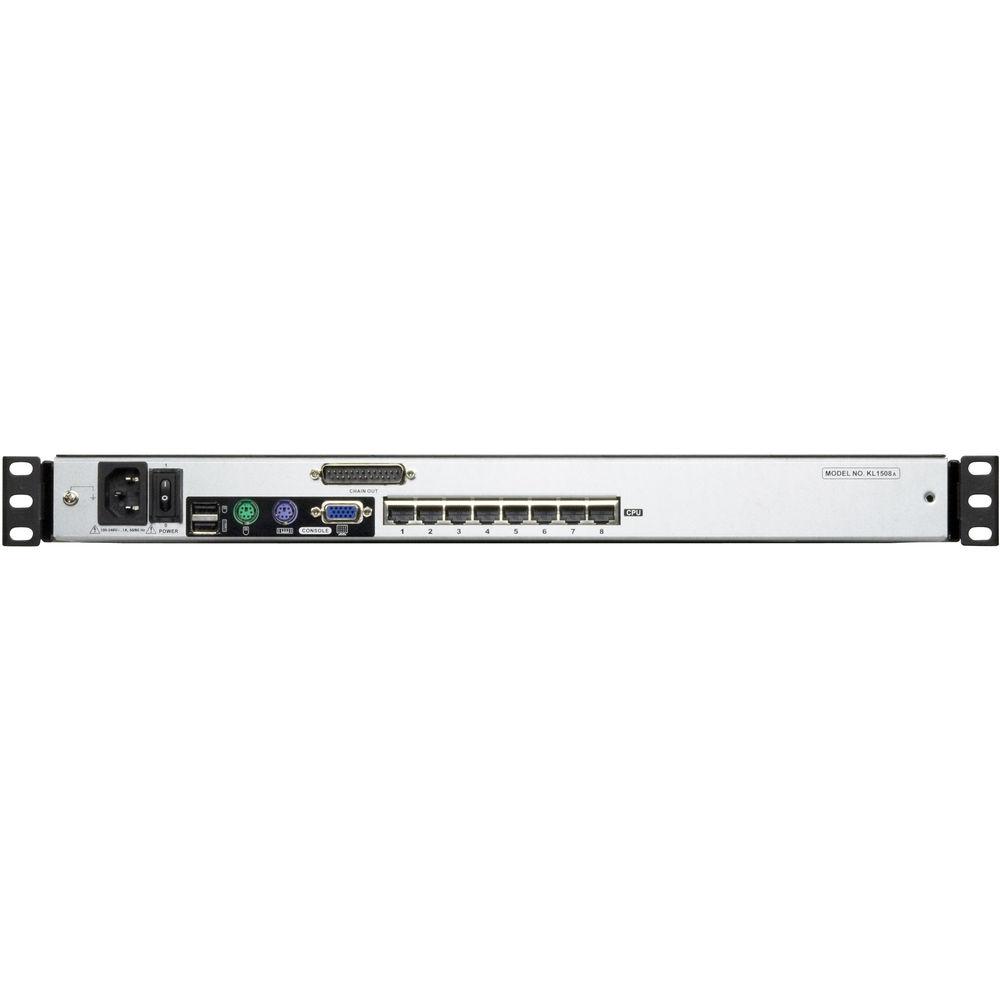 ATEN KL1508AiM 8-Port 17" Dual Rail CAT5 LCD KVM over IP Switch