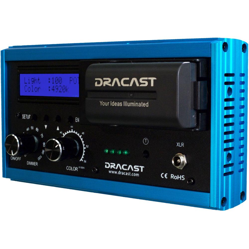 Dracast DRPL-LED200-BC On-Camera LED with Battery Combo Pack
