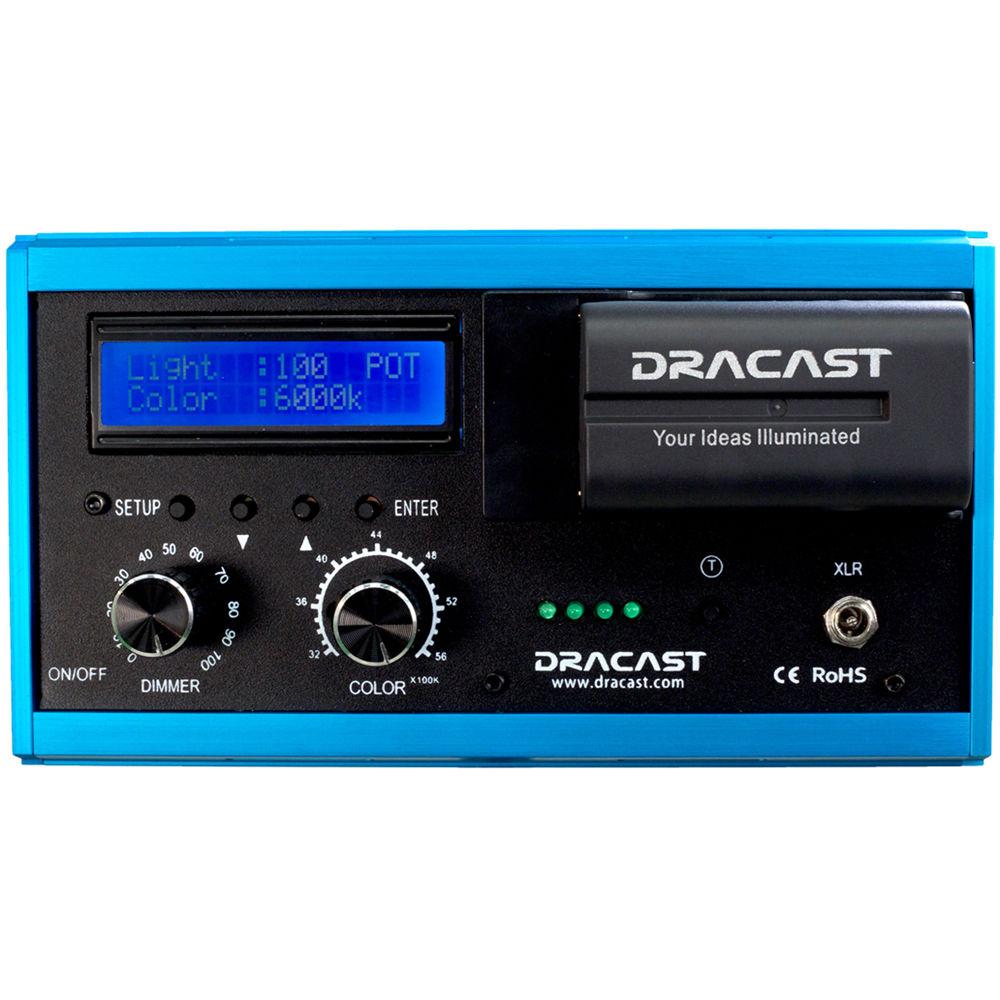 Dracast DRPL-LED200-BC On-Camera LED with Battery Combo Pack