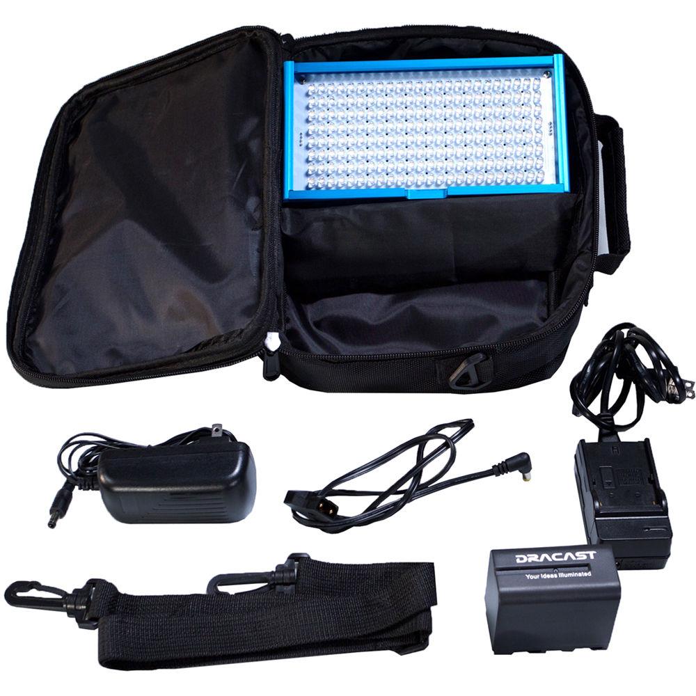 Dracast DRPL-LED200-DC On-Camera LED with Battery Combo Pack