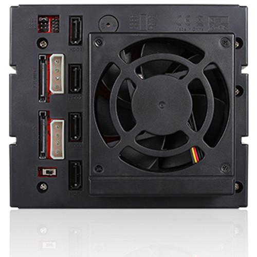 iStarUSA Three 5.25" to Four 3.5 2.5" SAS SATA 6Gbps HDD SSD Hot-Swap Rack with Key Lock