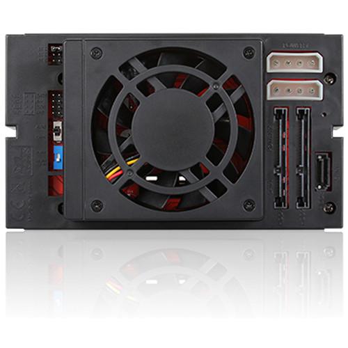 iStarUSA Two 5.25" to Three 3.5" 2.5" SAS SATA 6Gbps HDD SSD Hot-Swap Rack with Key Lock