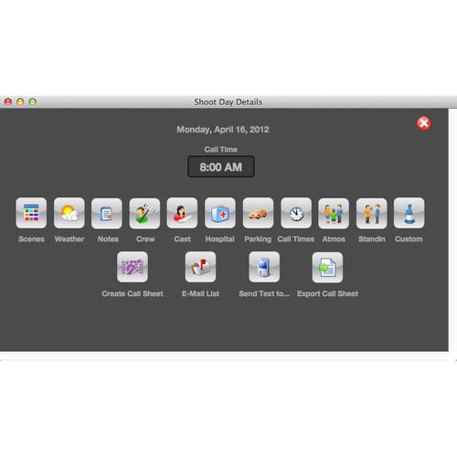 Jungle Software Koala Call Sheets