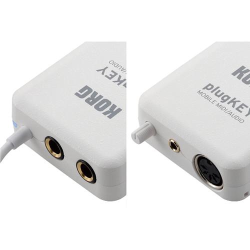 Korg plugKEY Mobile MIDI Audio Interface for iOS Lightning Devices