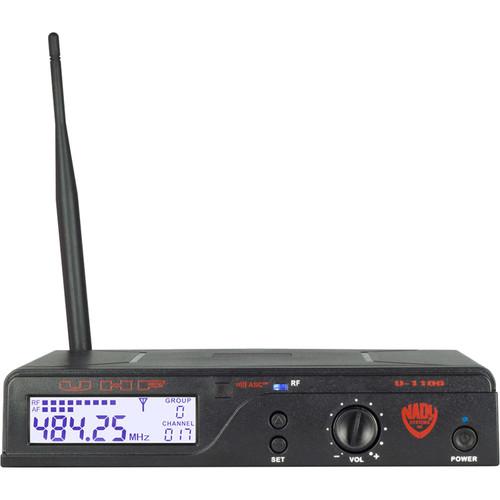 Nady U-1100 HM-3 UHF Omnidirectional Condenser Wireless System with 1 x HM-3 Headworn Microphone