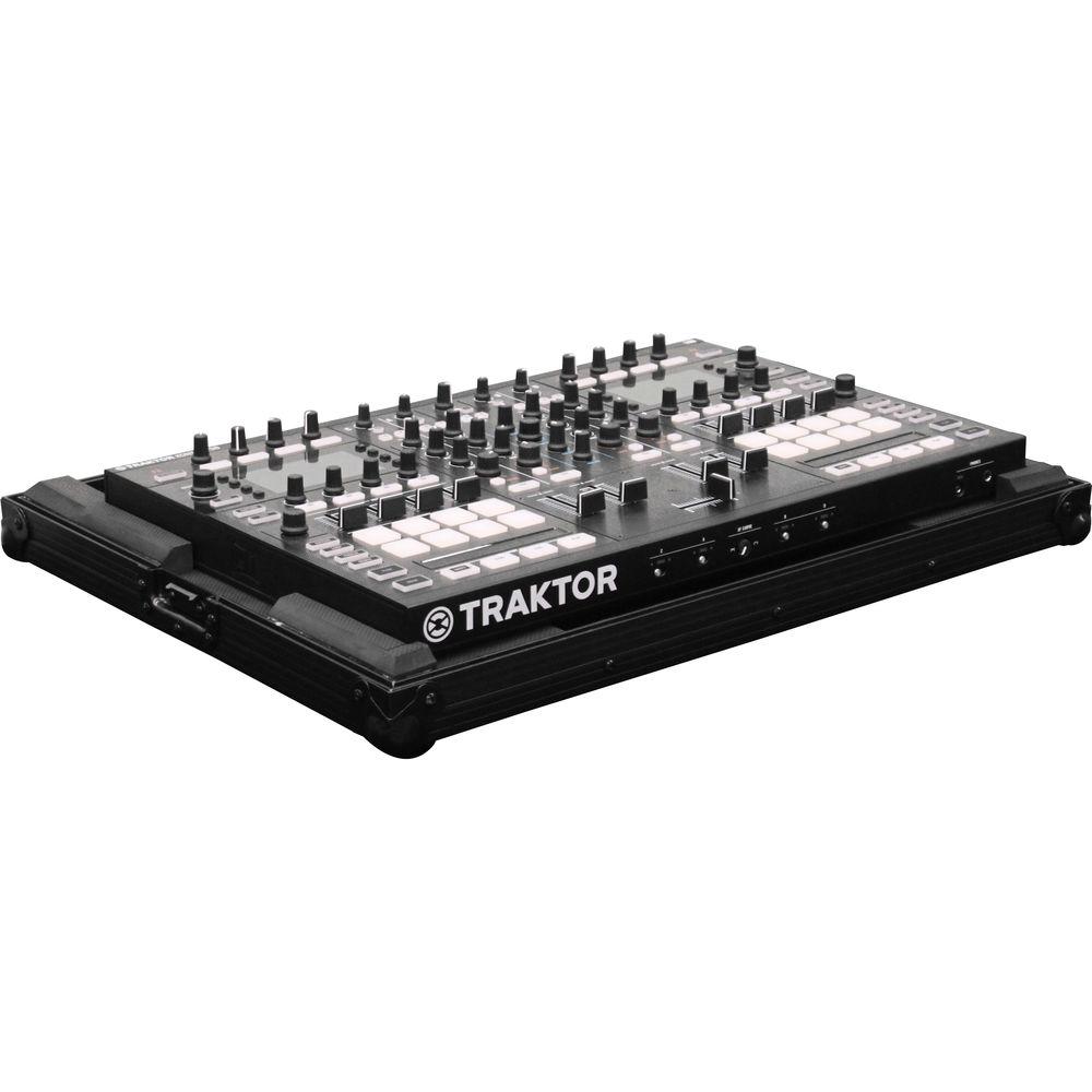 Odyssey Innovative Designs Black Label Low Profile Case with Shallow Bottom Reverse Lid for Traktor Kontrol S8 DJ Controller