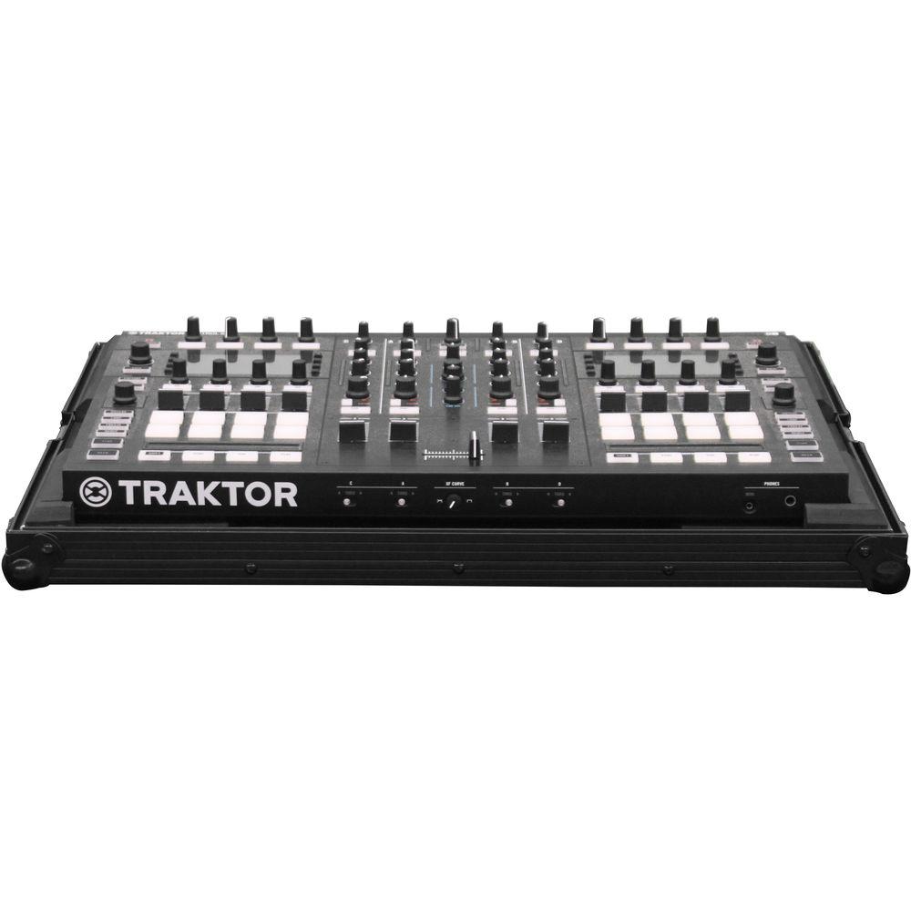 Odyssey Innovative Designs Black Label Low Profile Case with Shallow Bottom Reverse Lid for Traktor Kontrol S8 DJ Controller