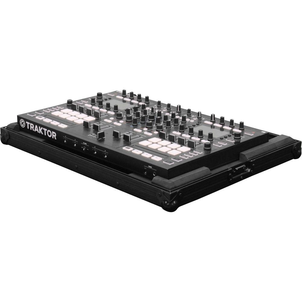 Odyssey Innovative Designs Black Label Low Profile Case with Shallow Bottom Reverse Lid for Traktor Kontrol S8 DJ Controller