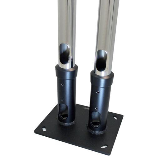 Premier Mounts Dual Pole Anchor Base for 2" Diameter Poles