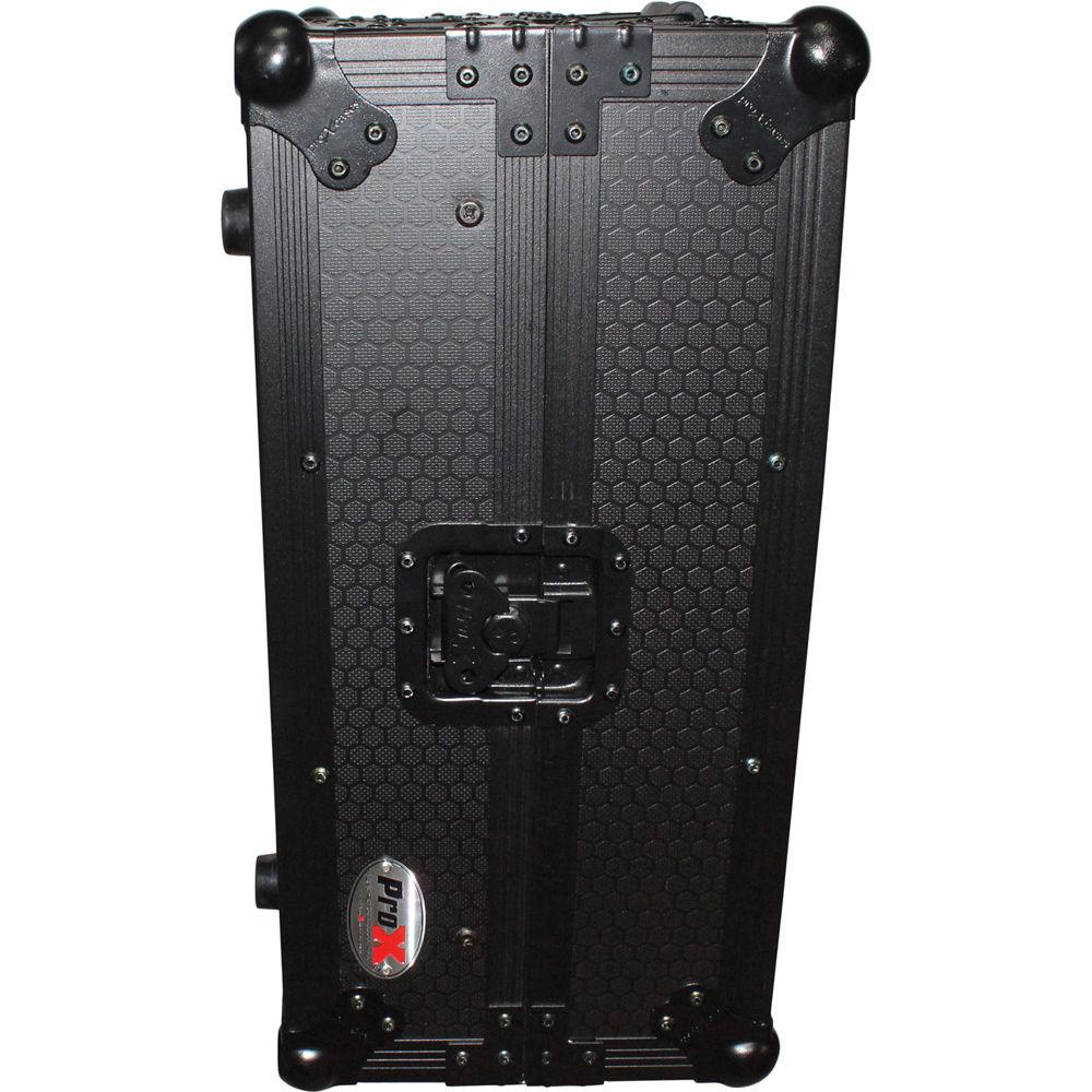 ProX Mixer Case for Large Format 12" DJ Mixers with Laptop Shelf