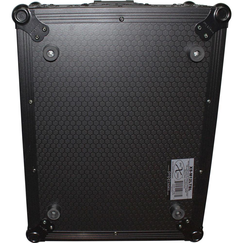 ProX Mixer Case for Large Format 12" DJ Mixers with Laptop Shelf
