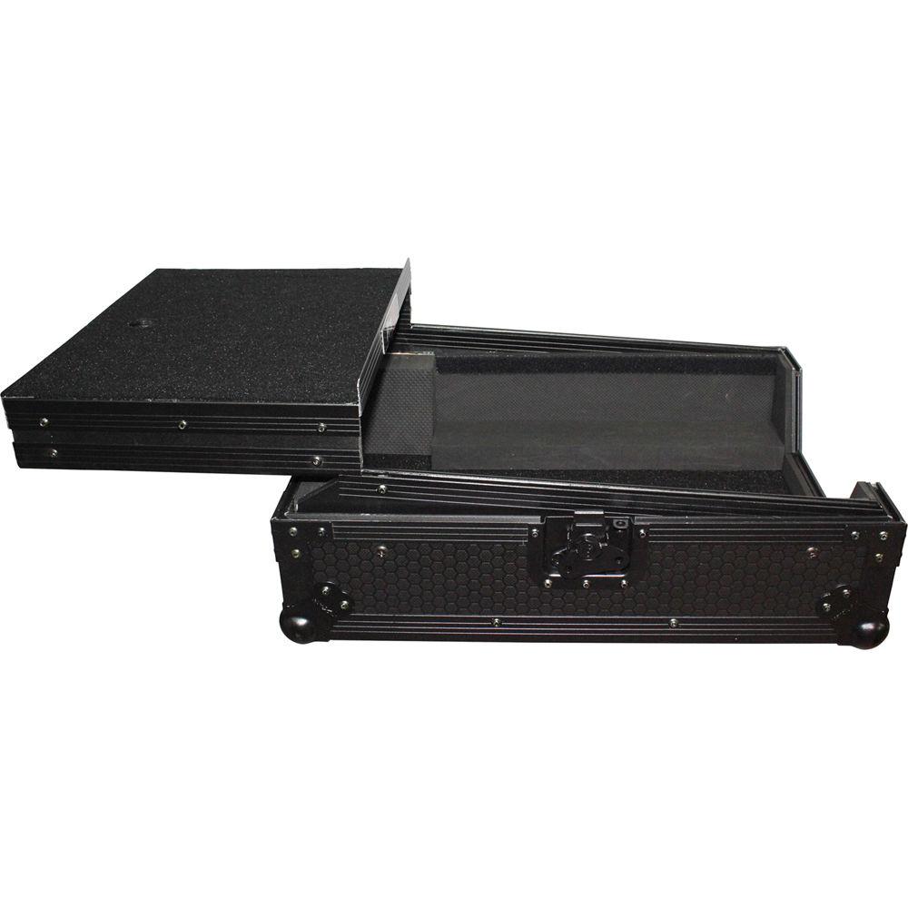 ProX Mixer Case for Large Format 12" DJ Mixers with Laptop Shelf