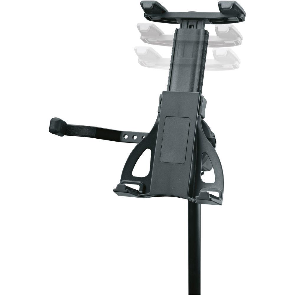 K&M 19776 Universal Tablet Holder with Microphone Stand