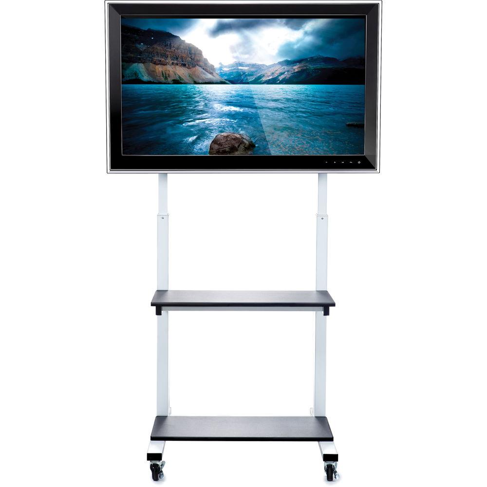 Luxor CLCD Crank-Adjustable Flat Panel TV Cart