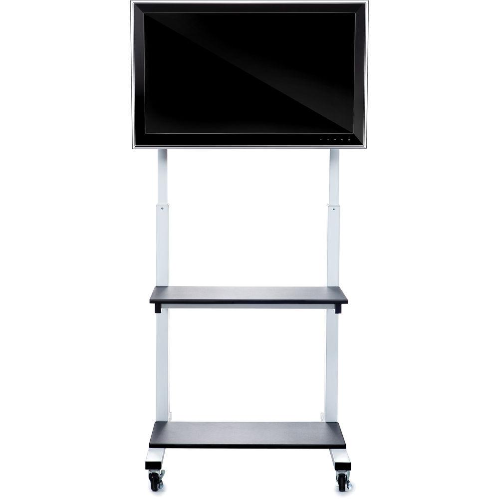 Luxor CLCD Crank-Adjustable Flat Panel TV Cart
